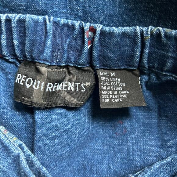 Requirements Denim wrap skirt with flowers Cottagecore boho bohemian casual - Picture 9 of 9